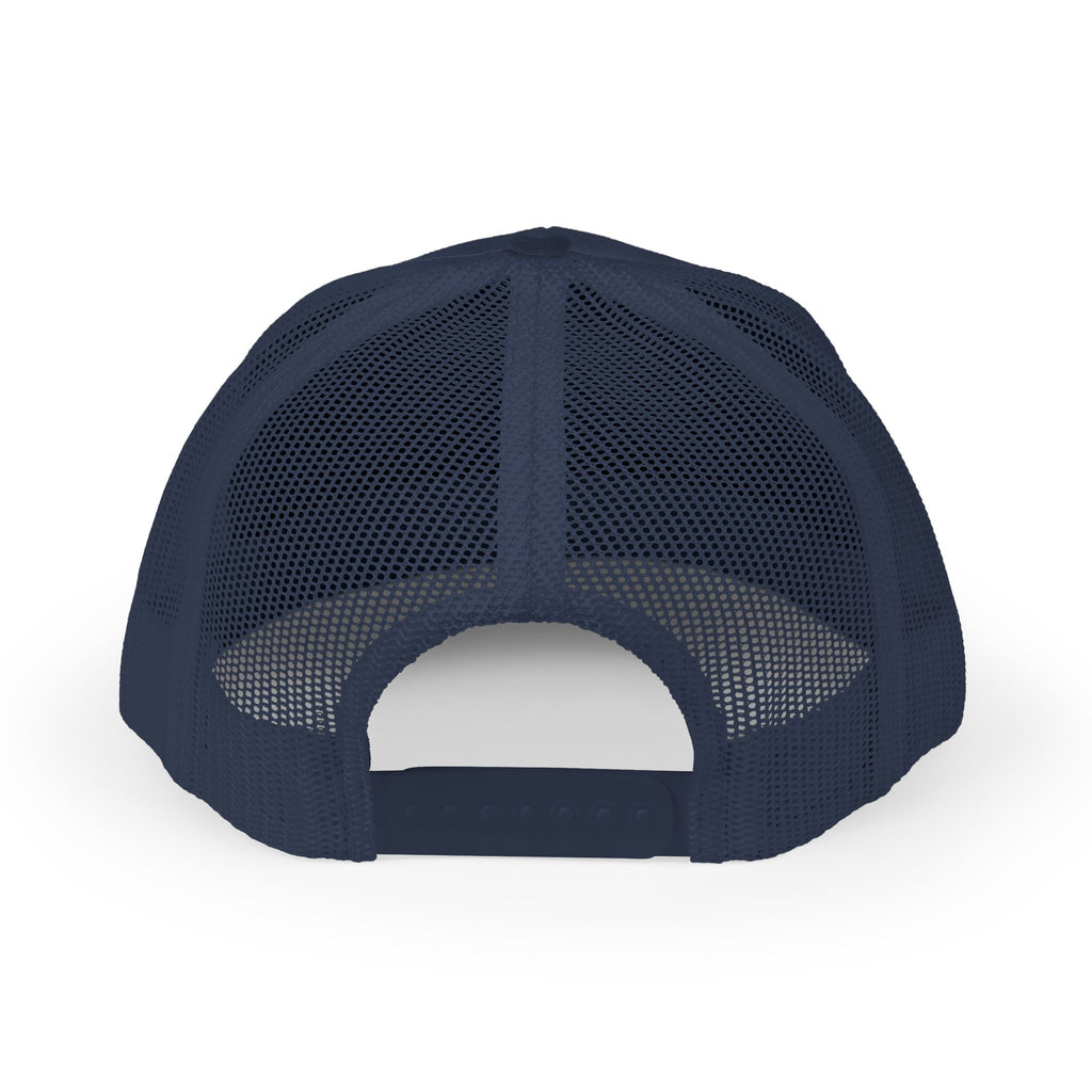 Trucker Cap — Retro Yellow Circle Badge Logo Snapback
