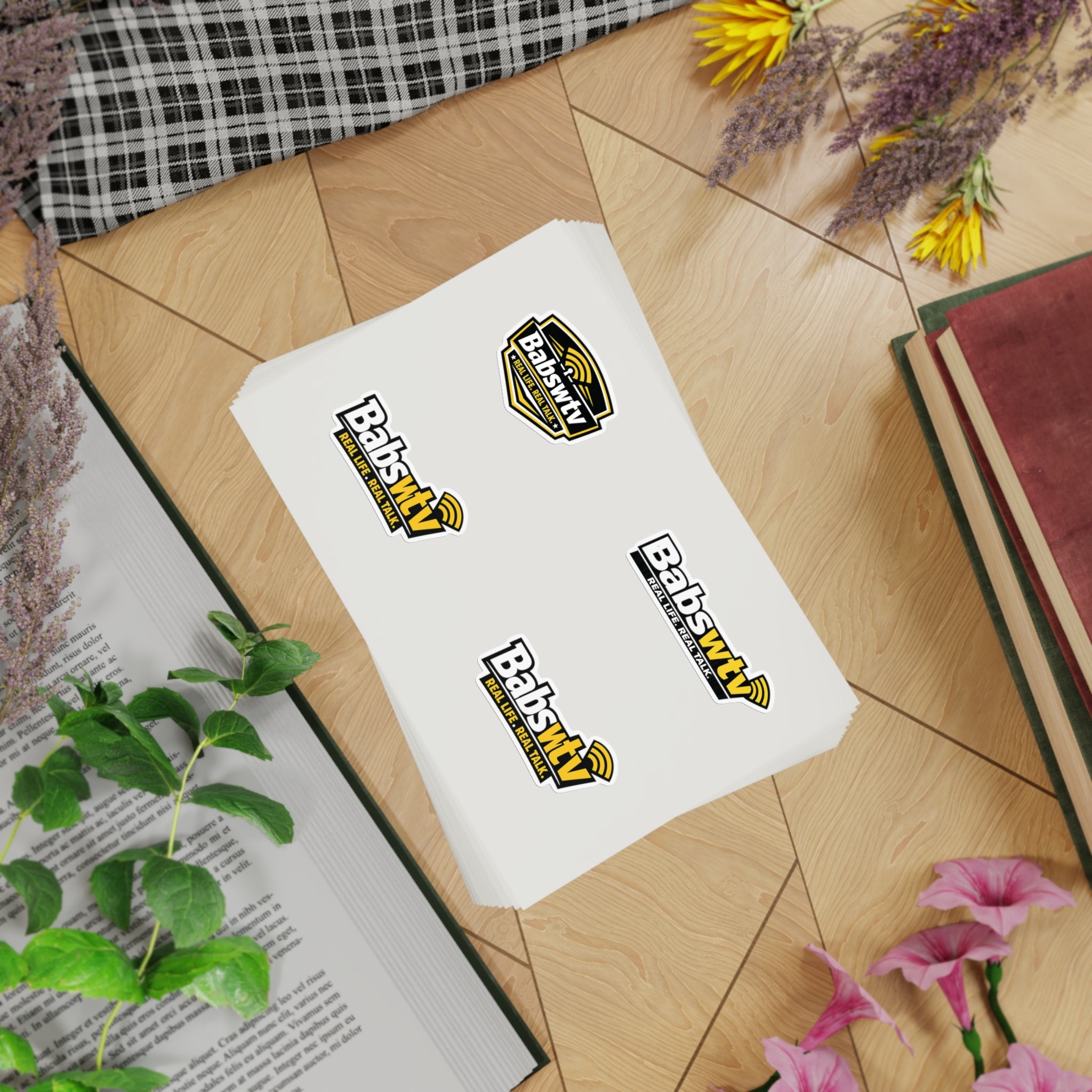 BABSWTV Logo Sticker Sheet — Real Life. Real Talk.
