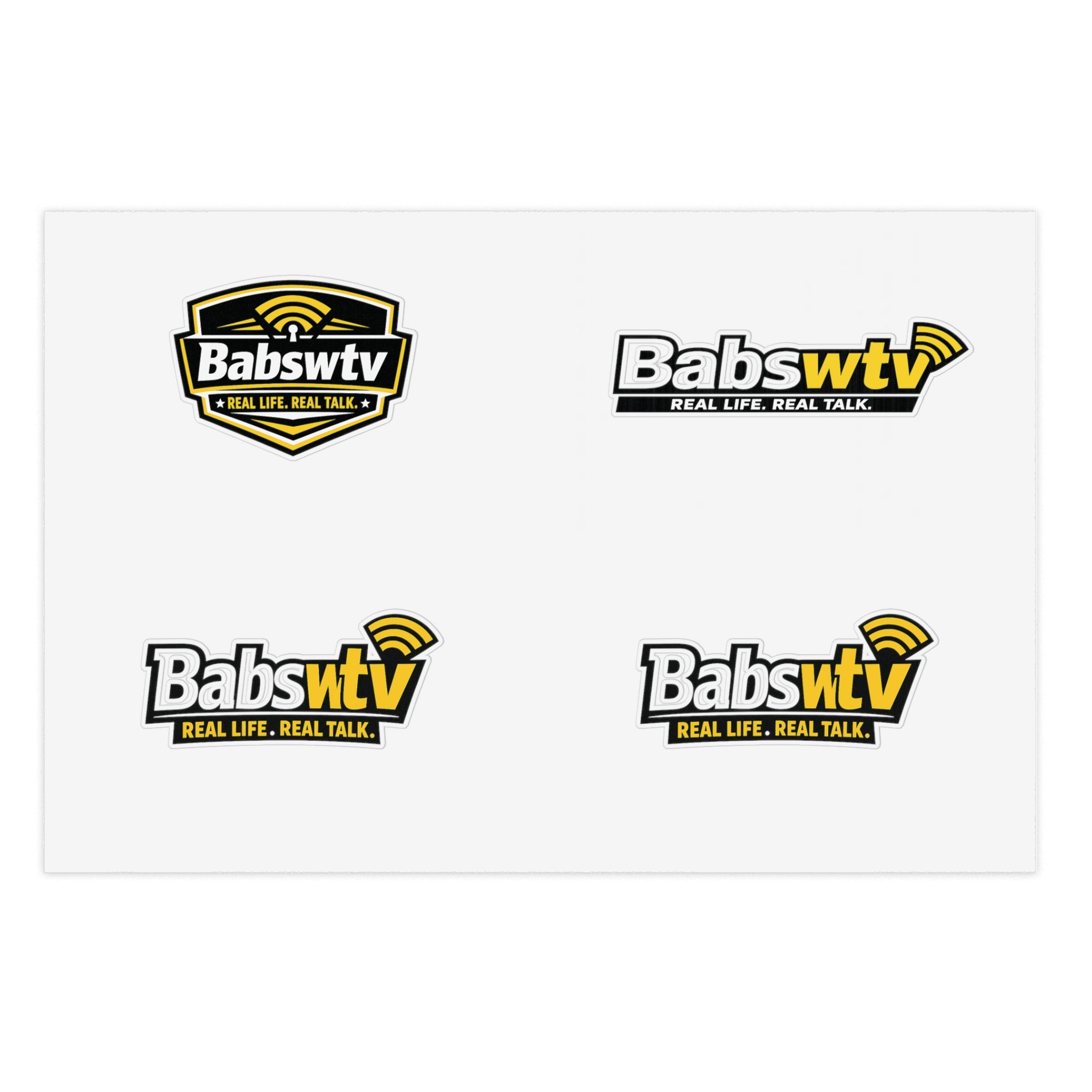 BABSWTV Logo Sticker Sheet — Real Life. Real Talk.
