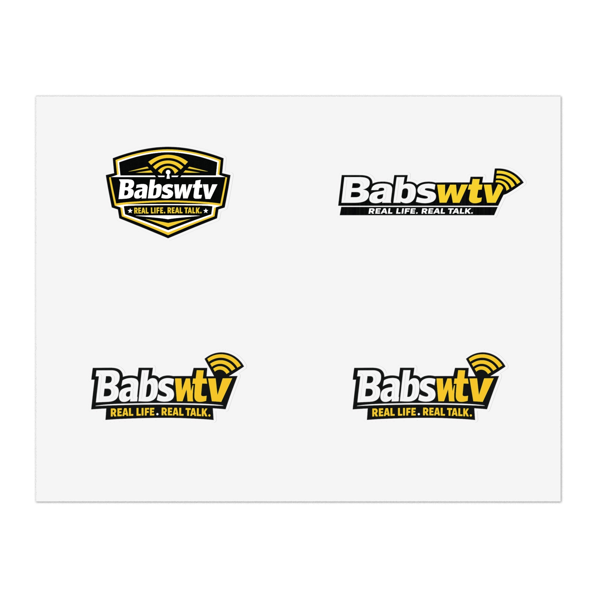 BABSWTV Logo Sticker Sheet — Real Life. Real Talk.