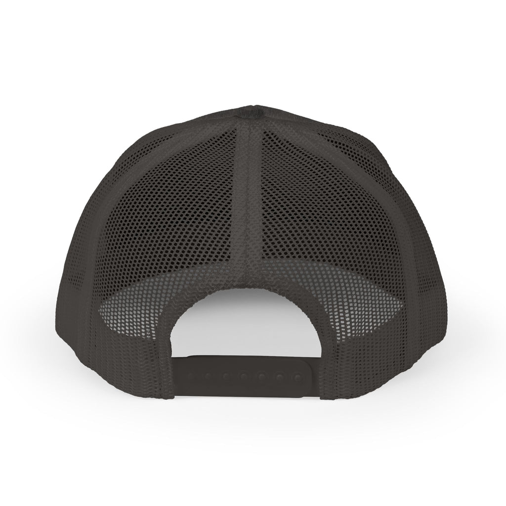 Trucker Cap — Retro Yellow Circle Badge Logo Snapback