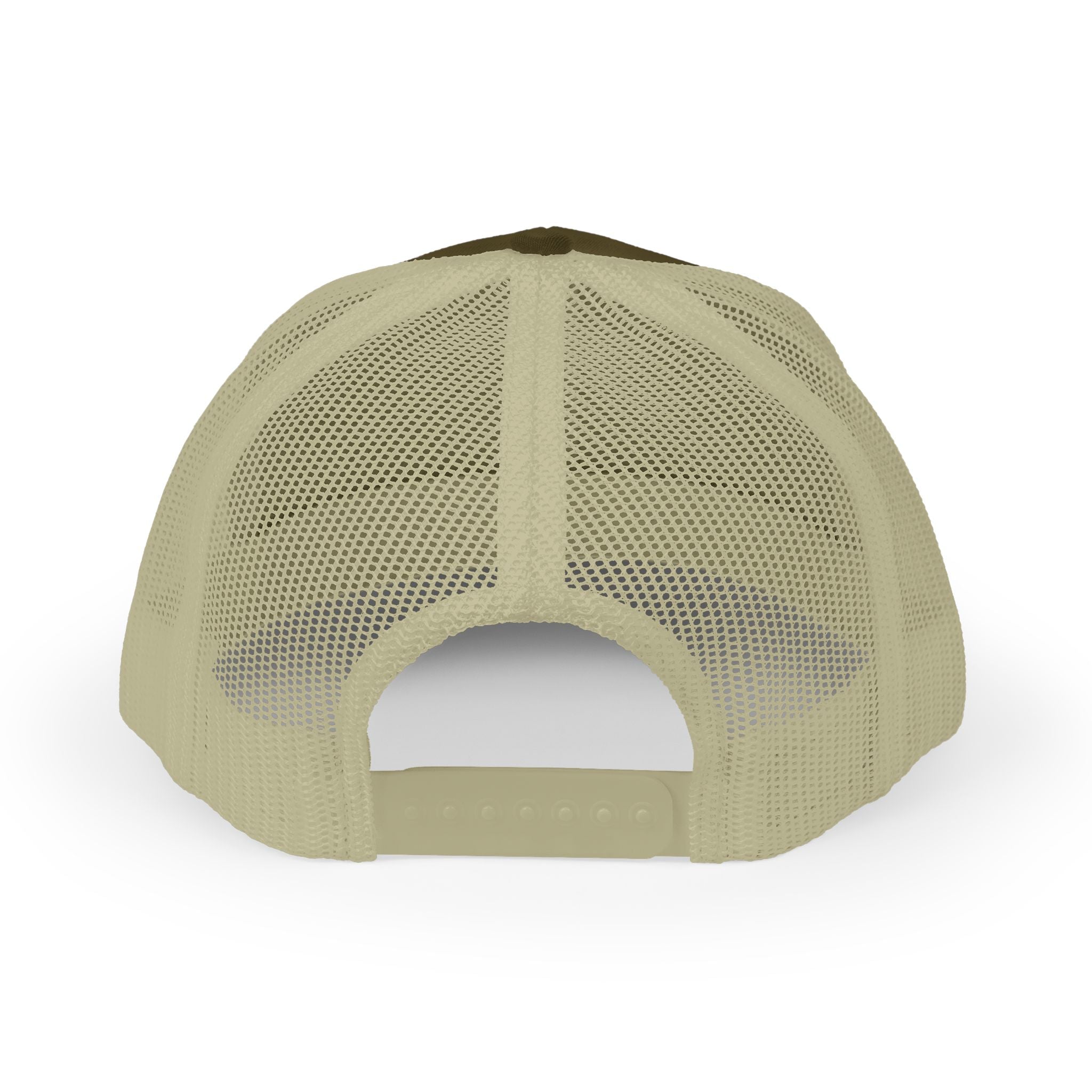 Trucker Cap — Retro Yellow Circle Badge Logo Snapback