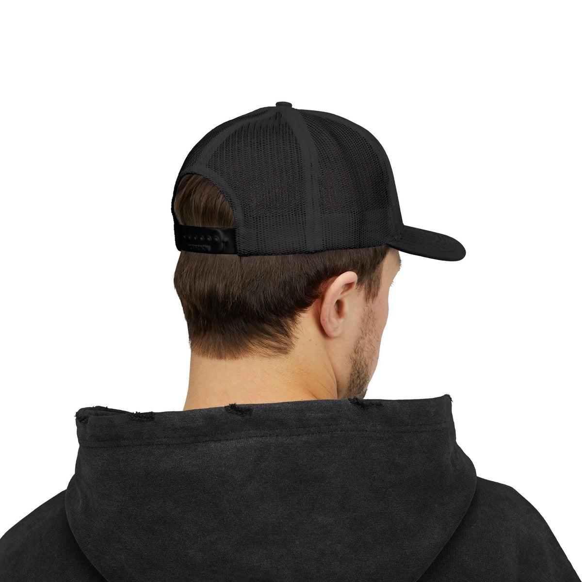 Trucker Cap — Retro Yellow Circle Badge Logo Snapback