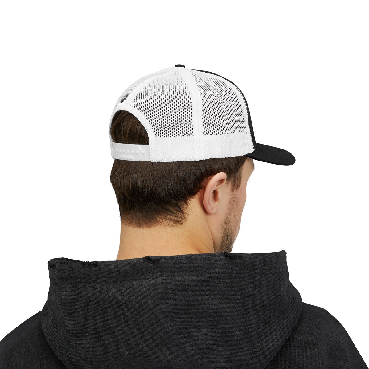 Trucker Cap — Retro Yellow Circle Badge Logo Snapback