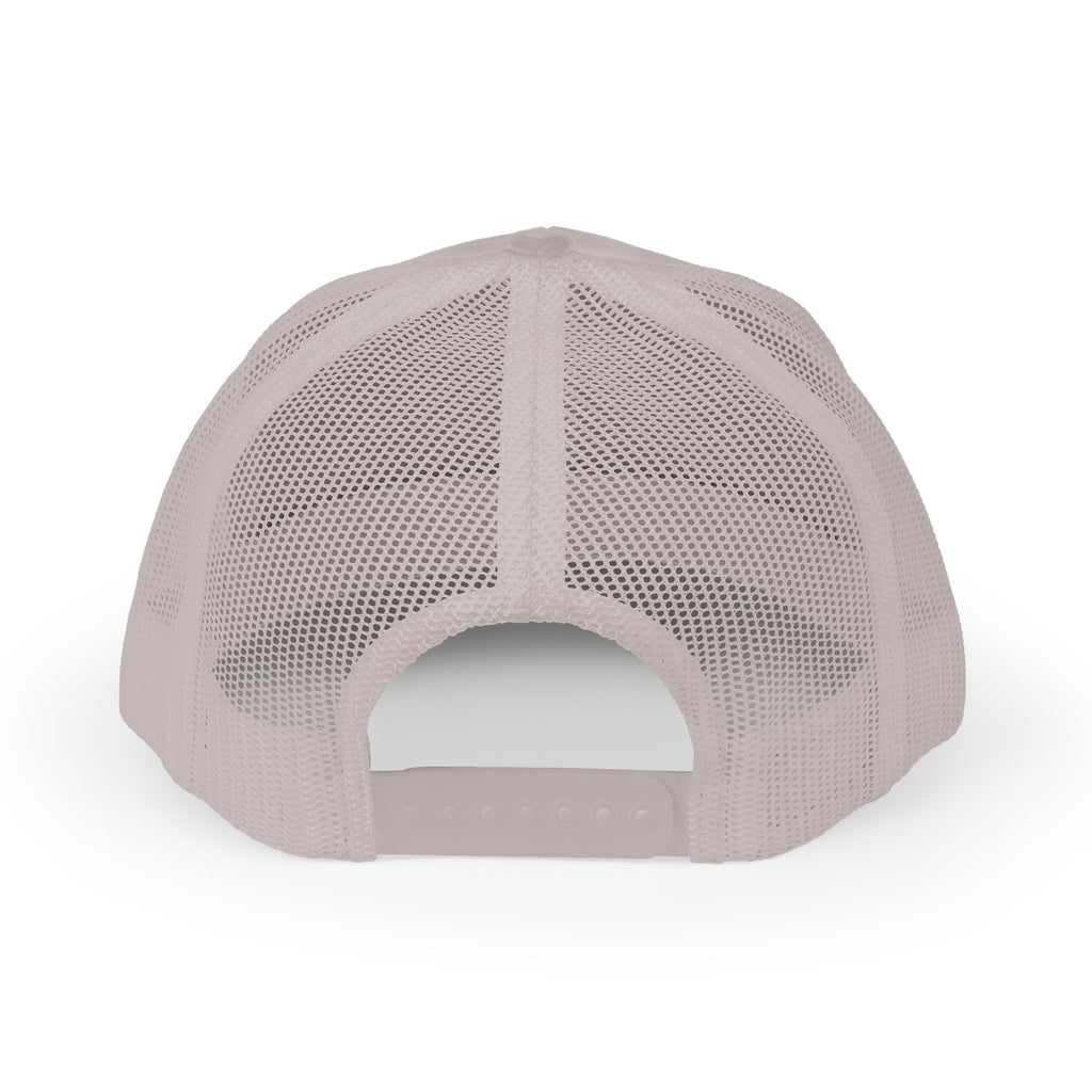 Trucker Cap — Retro Yellow Circle Badge Logo Snapback