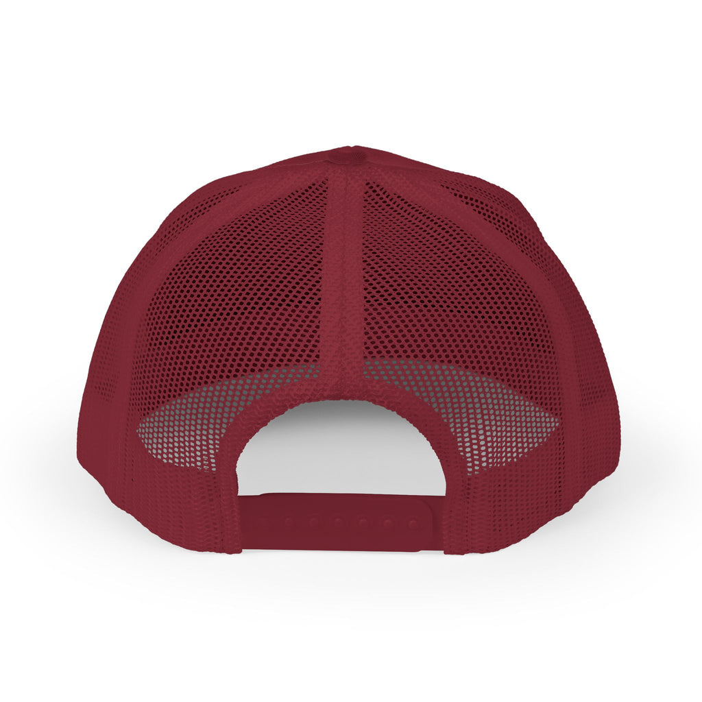 Trucker Cap — Retro Yellow Circle Badge Logo Snapback