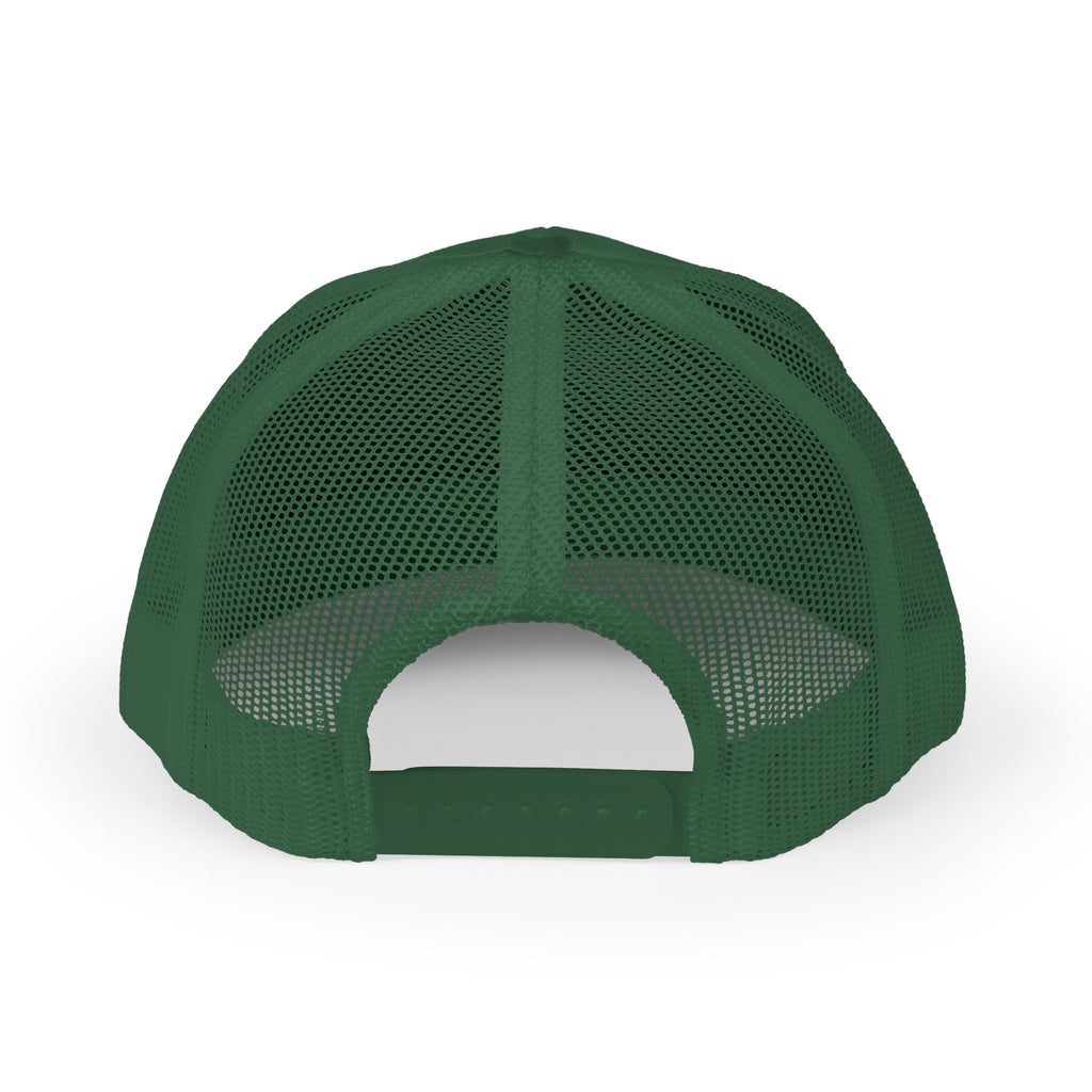 Trucker Cap — Retro Yellow Circle Badge Logo Snapback