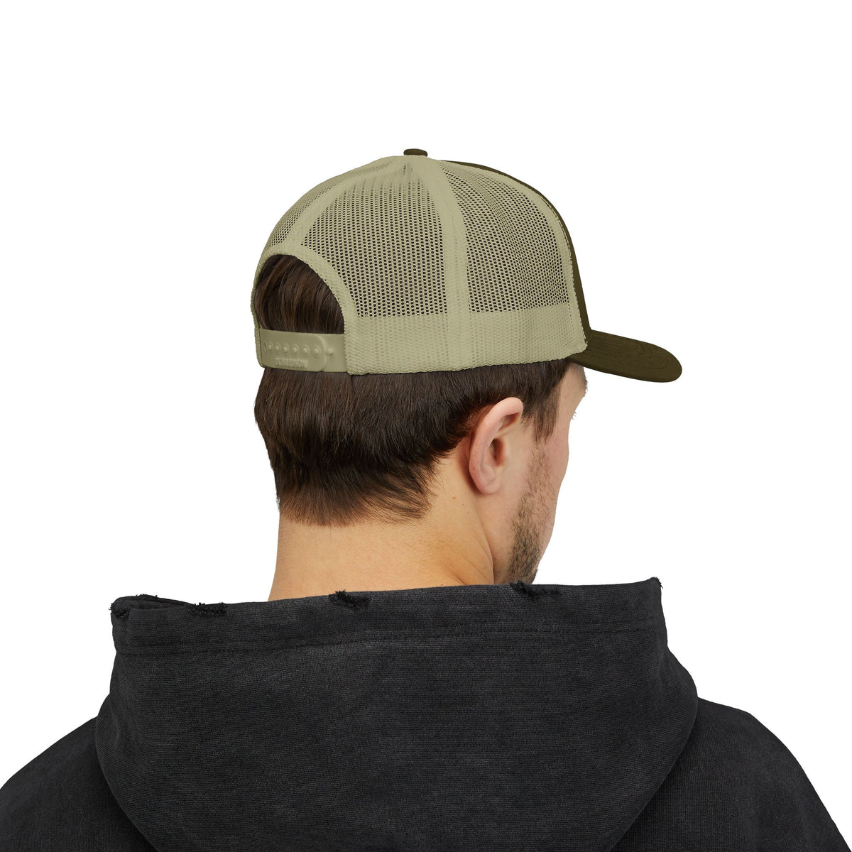 Trucker Cap — Retro Yellow Circle Badge Logo Snapback