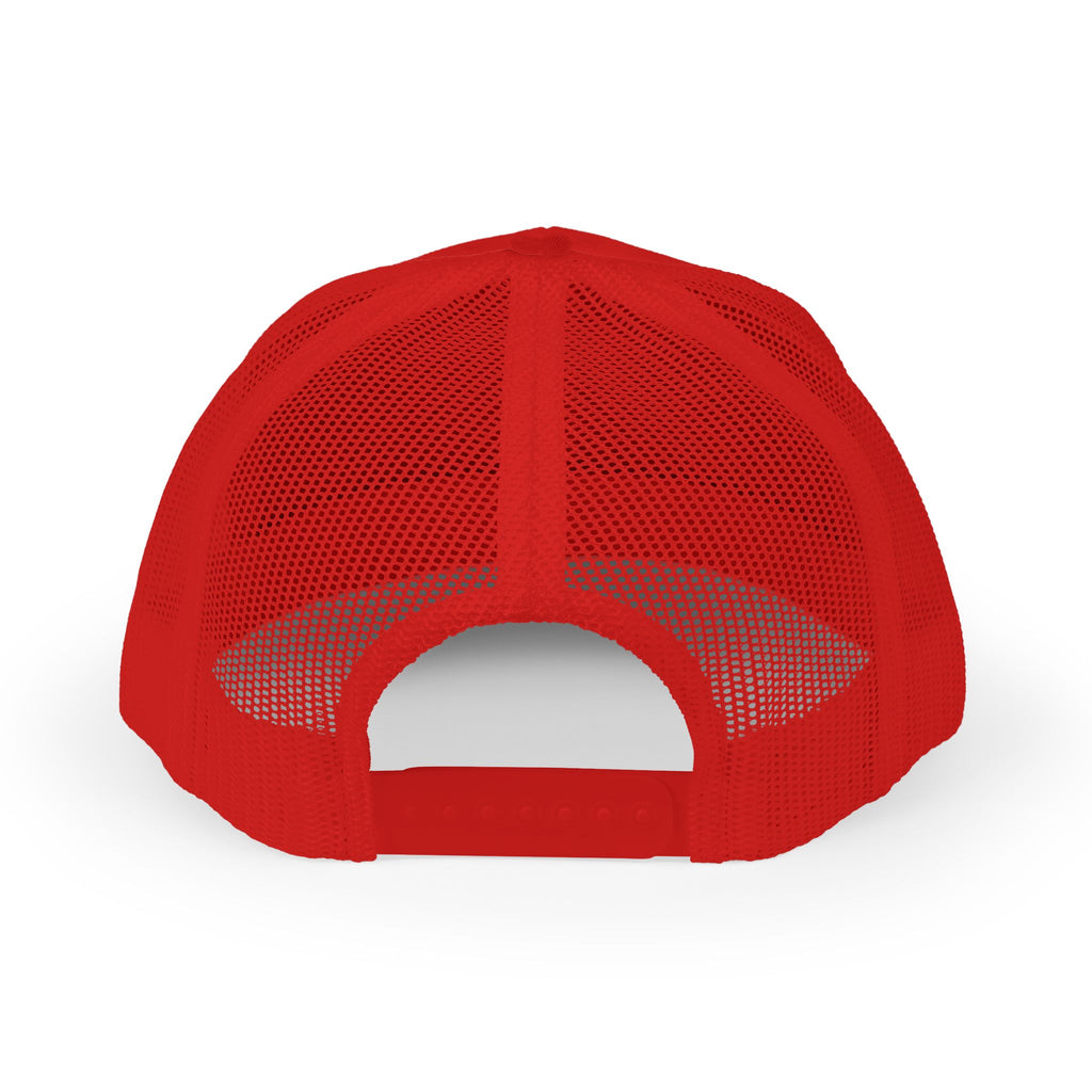 Trucker Cap — Retro Yellow Circle Badge Logo Snapback