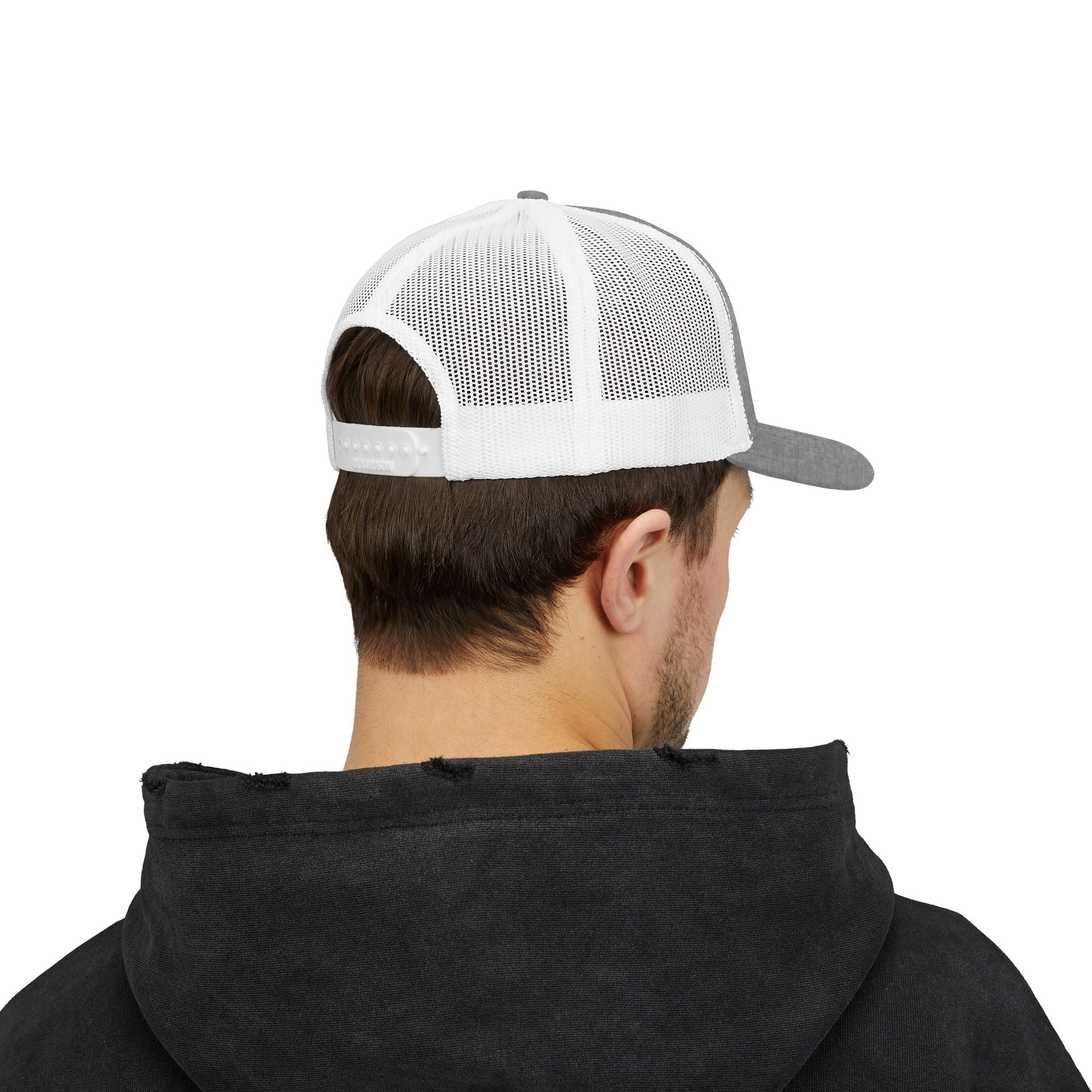 Trucker Cap — Retro Yellow Circle Badge Logo Snapback