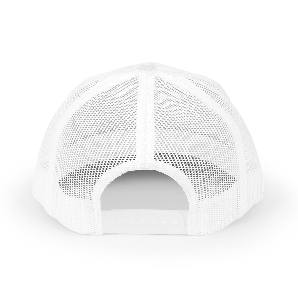 Trucker Cap — Retro Yellow Circle Badge Logo Snapback