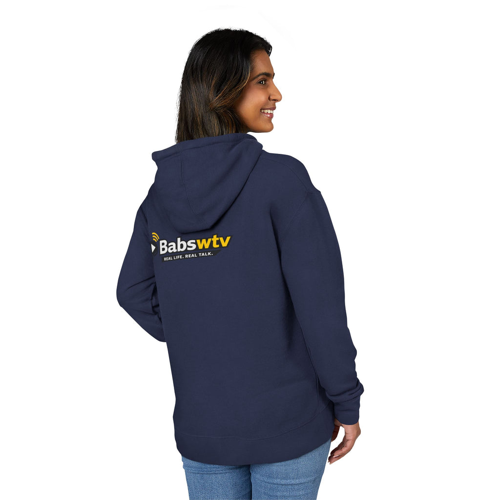 BABSWTV Real Life. Real Talk. hoodie detailed product image
