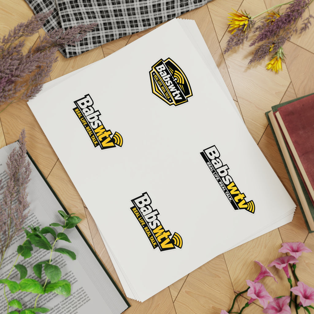 BABSWTV Logo Sticker Sheet — Real Life. Real Talk.