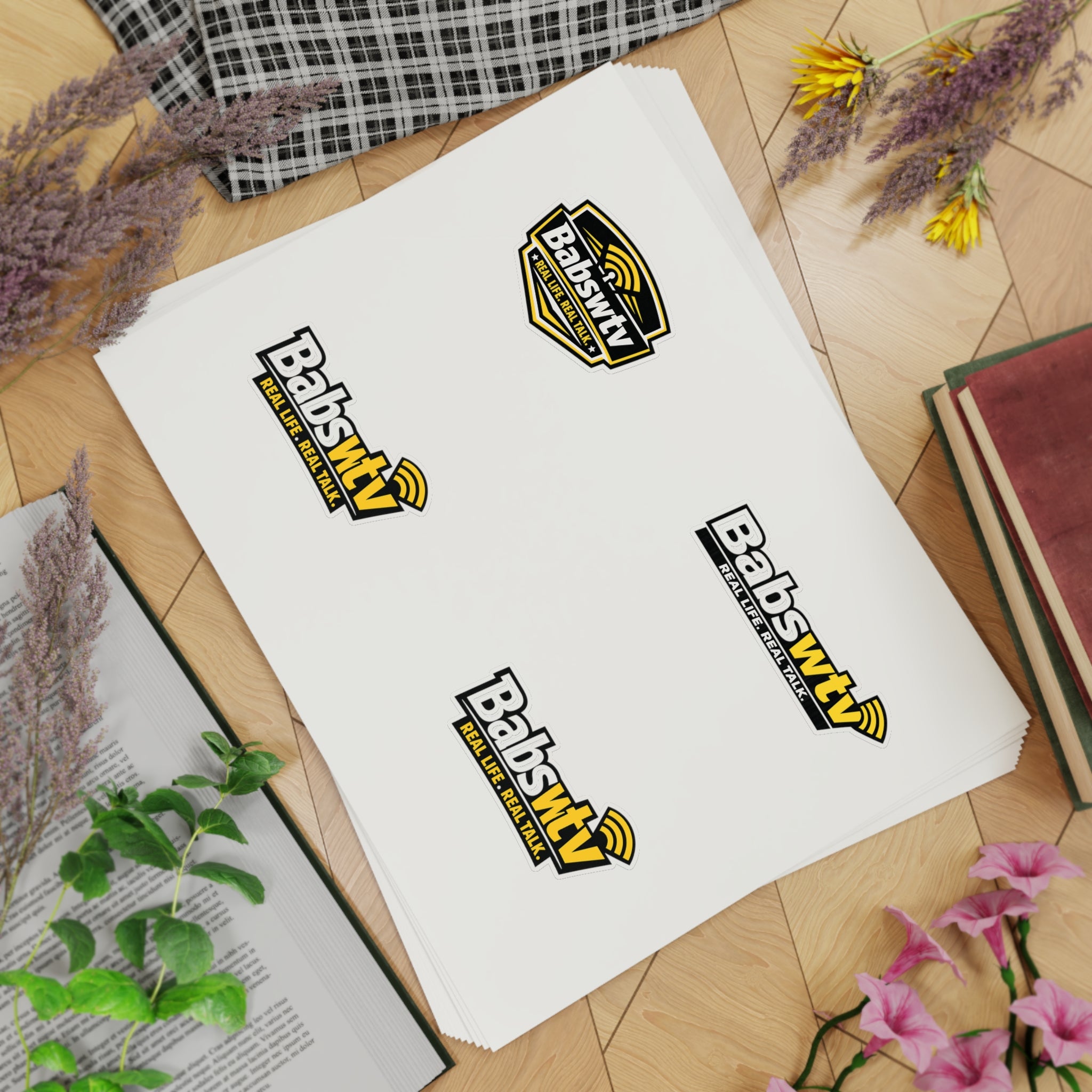 BABSWTV Logo Sticker Sheet — Real Life. Real Talk.