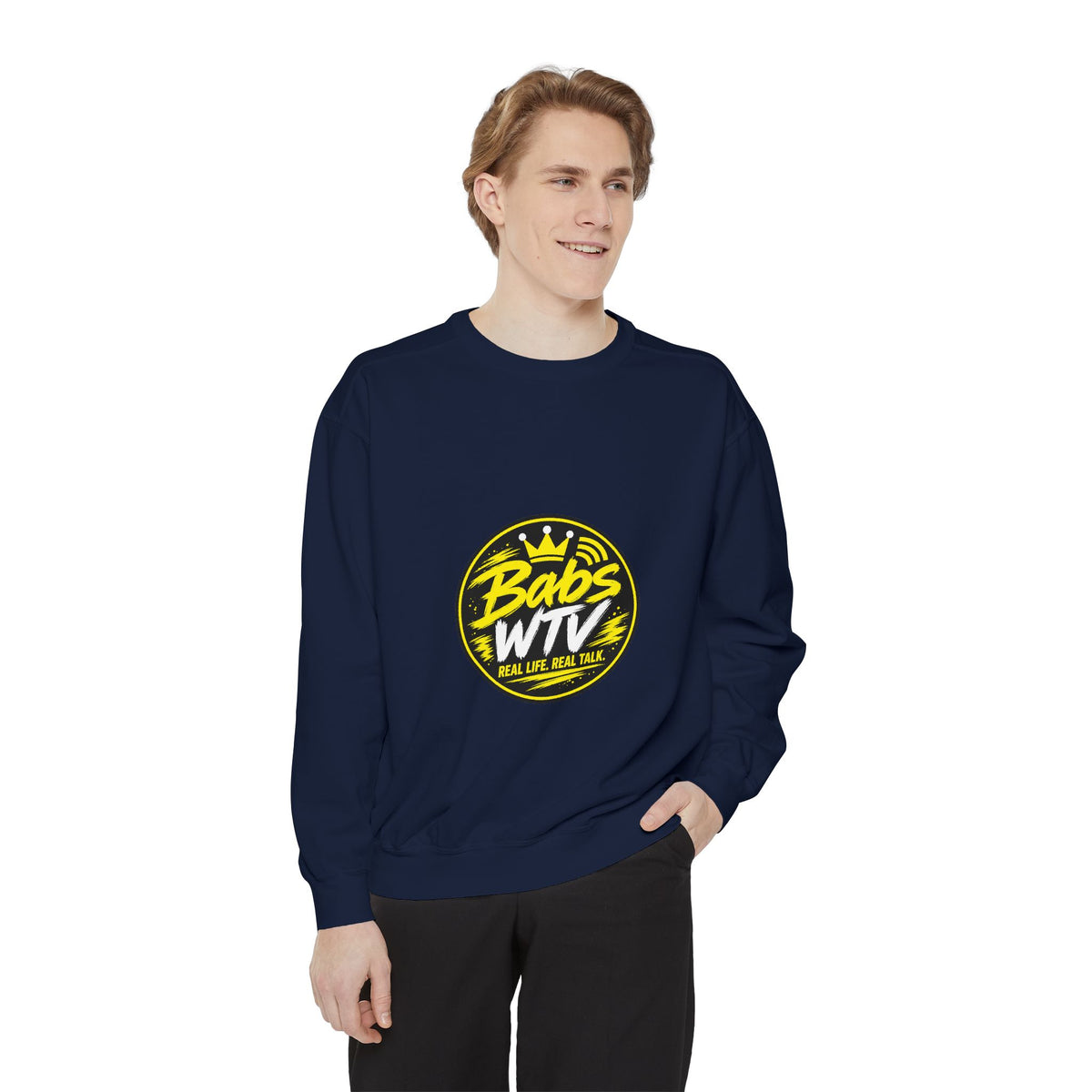 Babs WTV Distressed Logo Sweatshirt