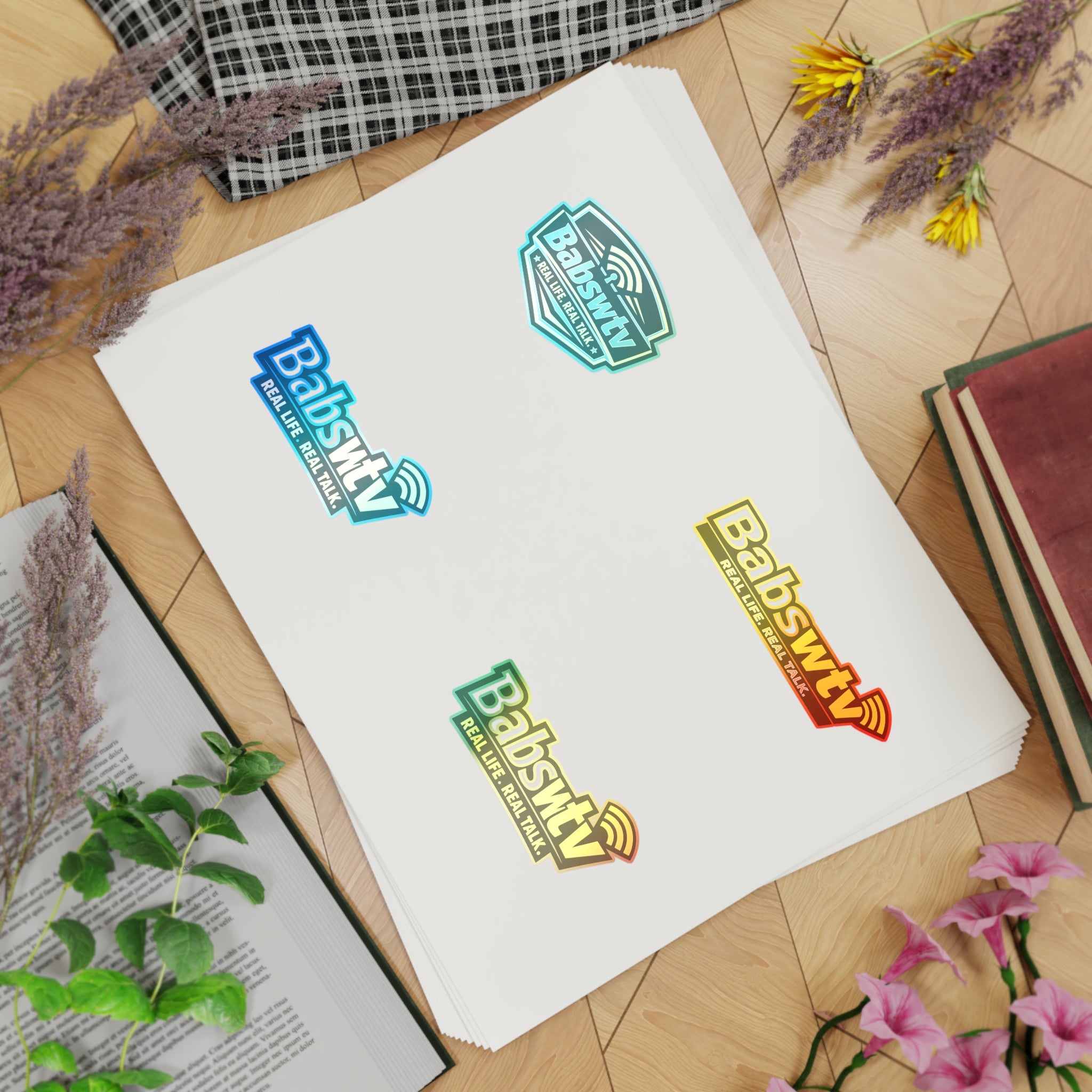 BABSWTV Logo Sticker Sheet — Real Life. Real Talk.