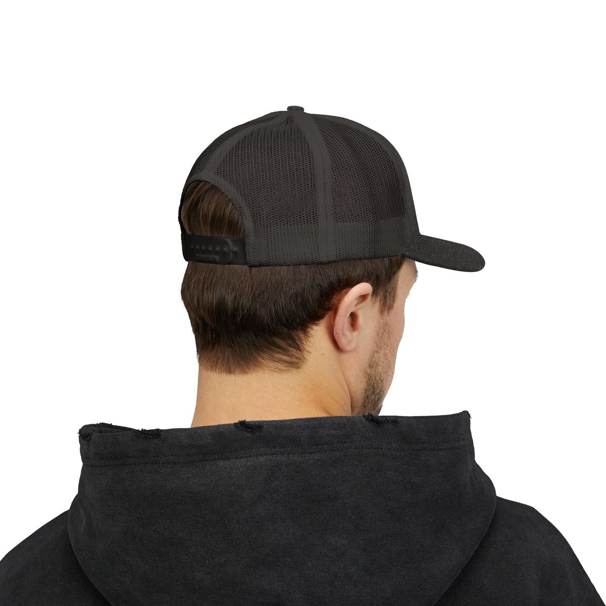 Trucker Cap — Retro Yellow Circle Badge Logo Snapback