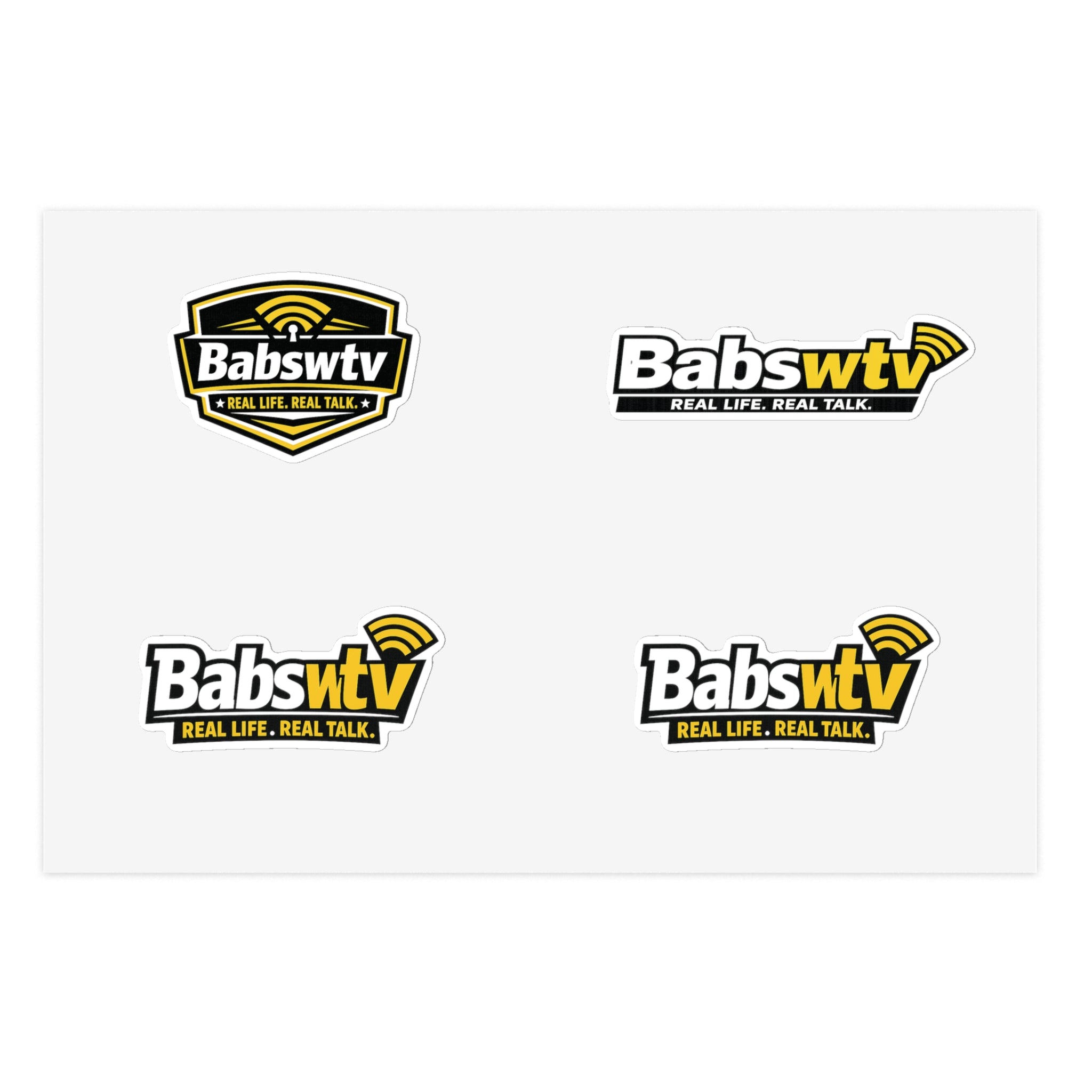 BABSWTV Logo Sticker Sheet — Real Life. Real Talk.