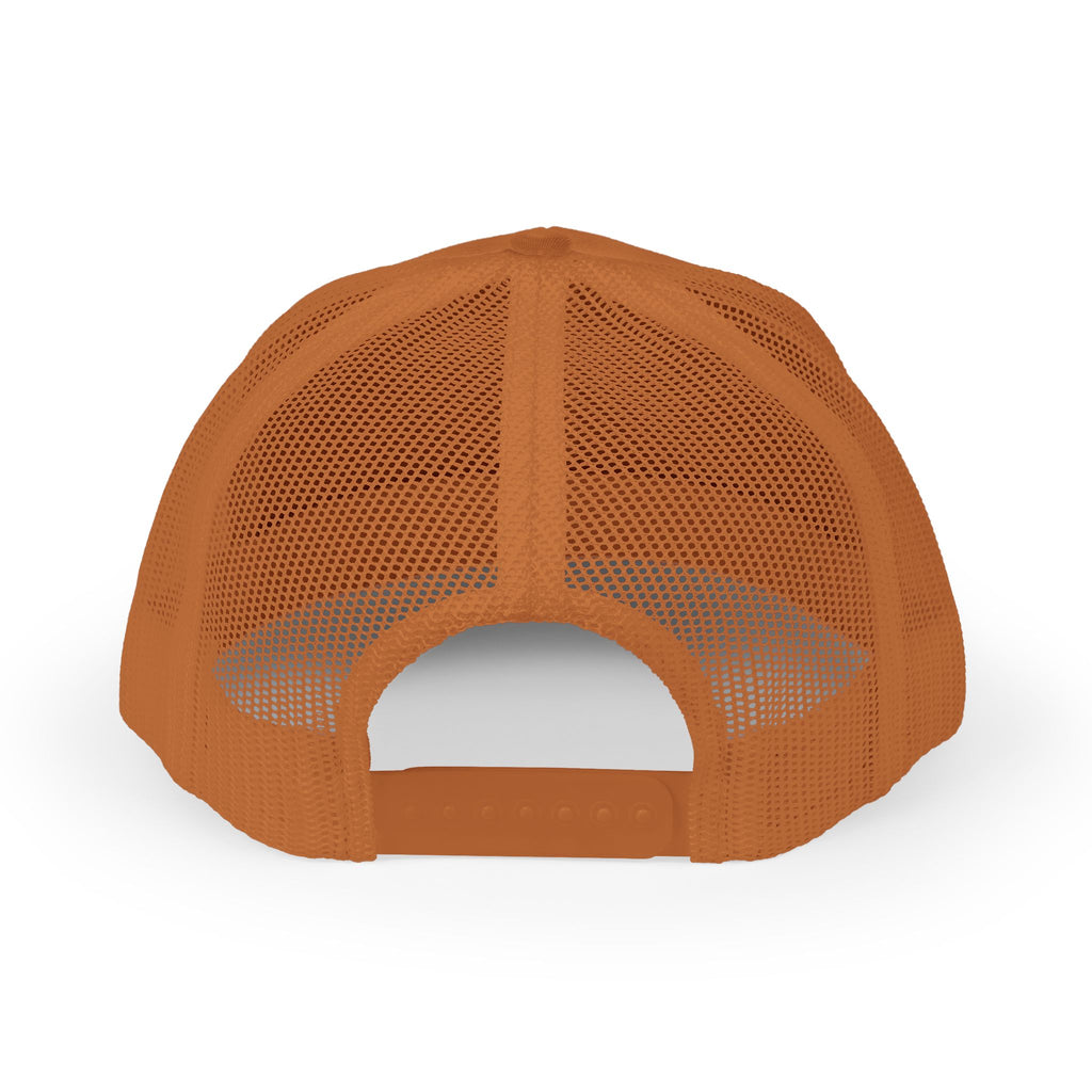 Trucker Cap — Retro Yellow Circle Badge Logo Snapback