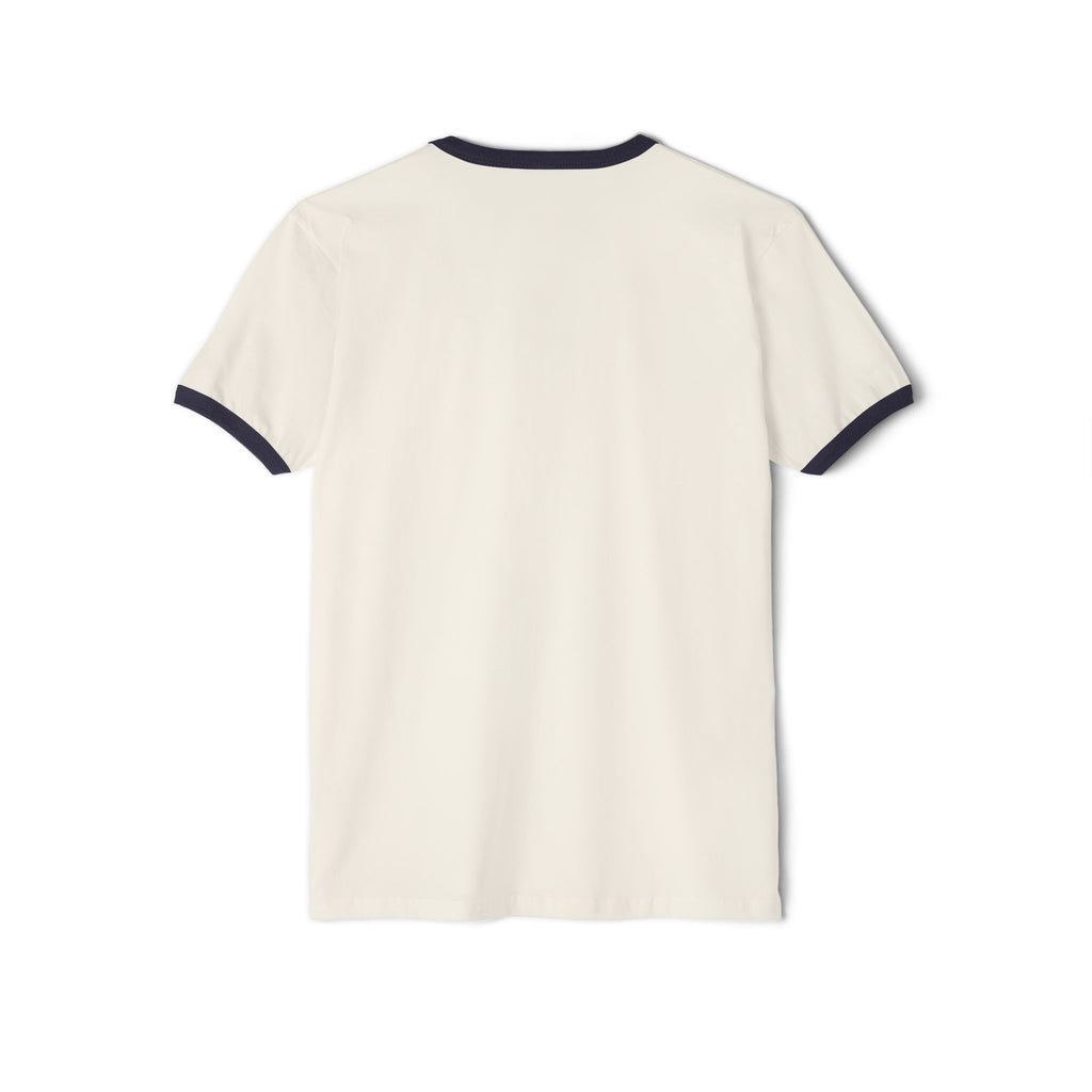 BASMWTV Logo Ringer Tee — "Real Life. Real Talk." Graphic T-Shirt
