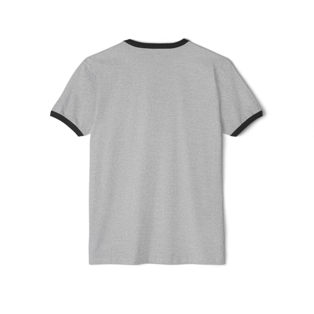 BASMWTV Logo Ringer Tee — "Real Life. Real Talk." Graphic T-Shirt