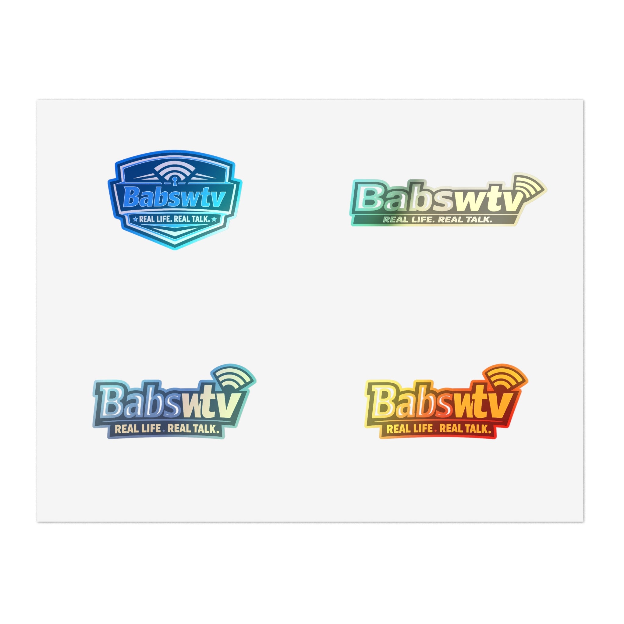 BABSWTV Logo Sticker Sheet — Real Life. Real Talk.