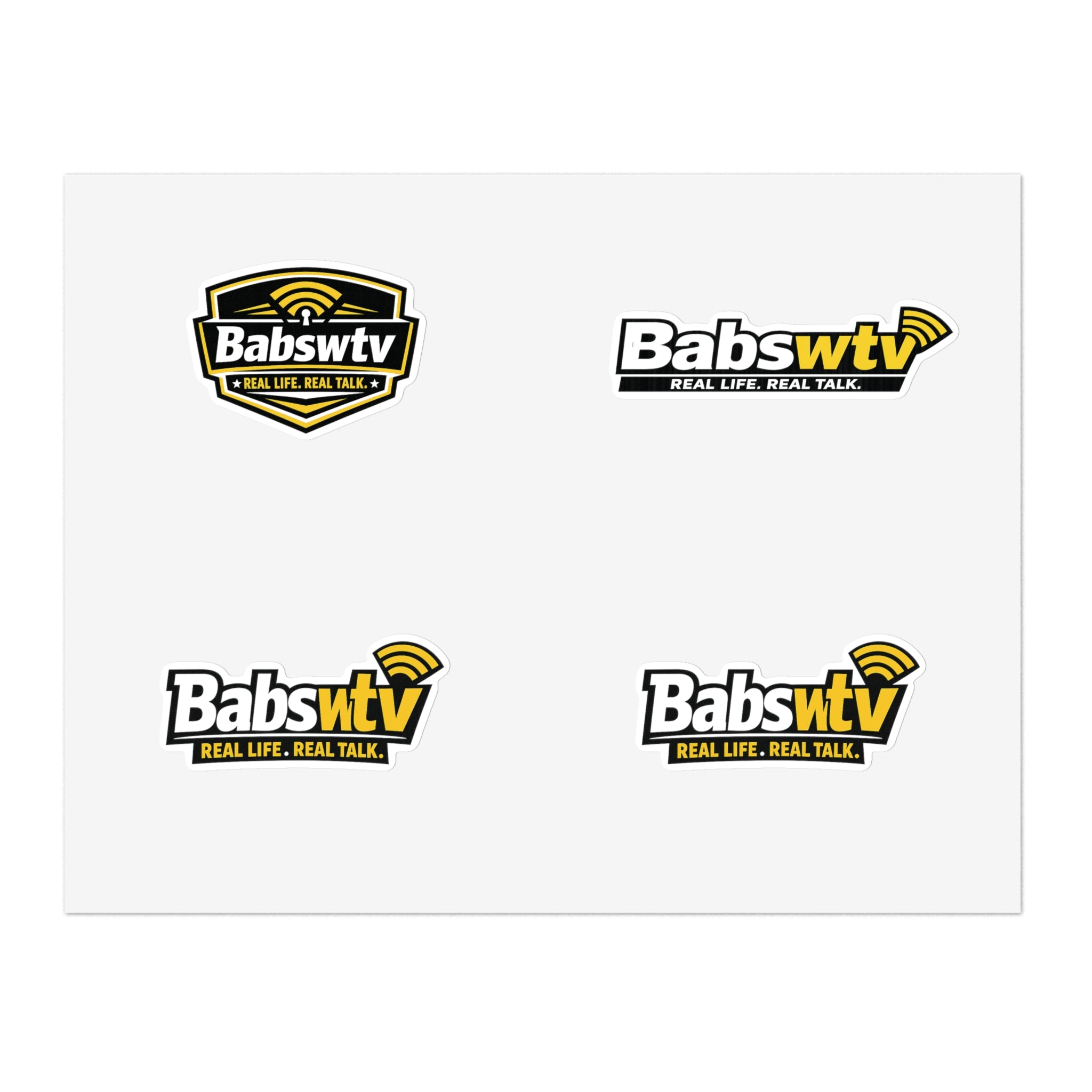 BABSWTV Logo Sticker Sheet — Real Life. Real Talk.