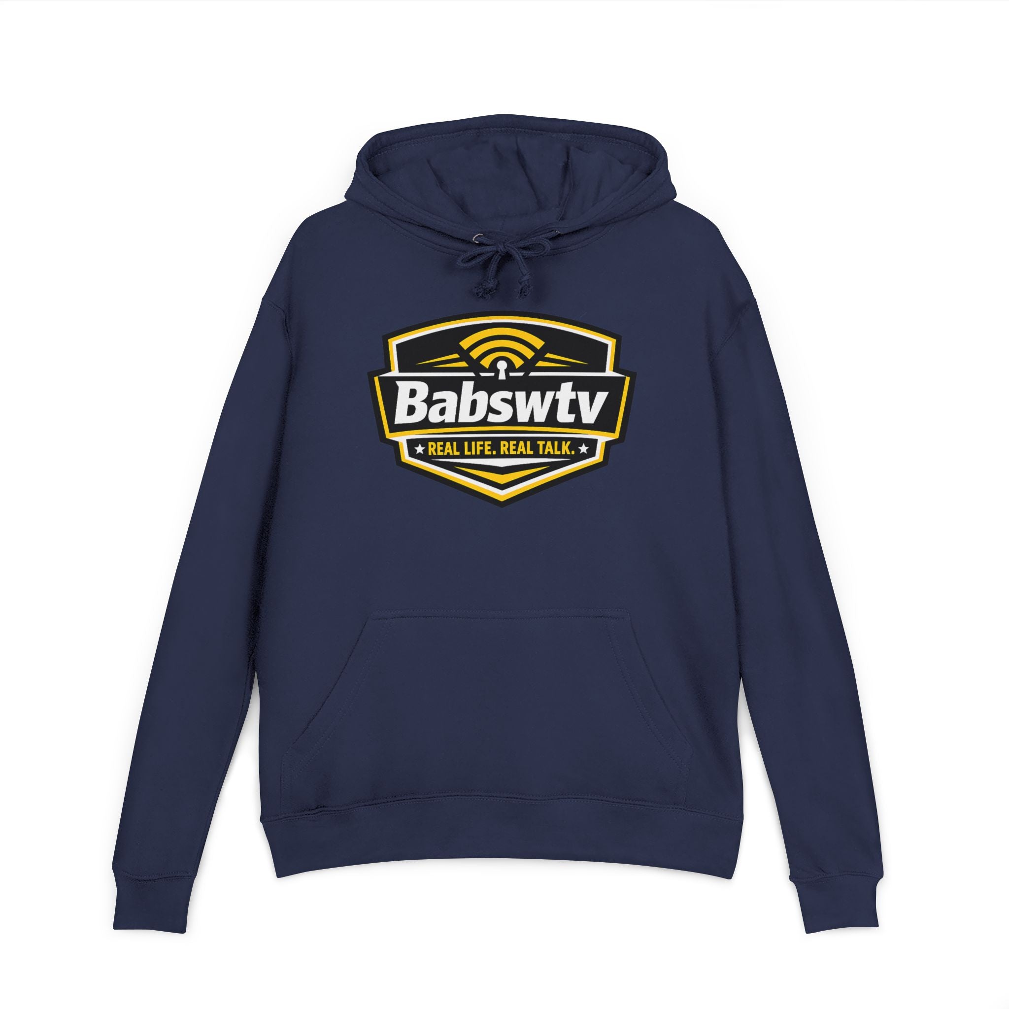 BABSWTV Real Life. Real Talk. hoodie lifestyle product image
