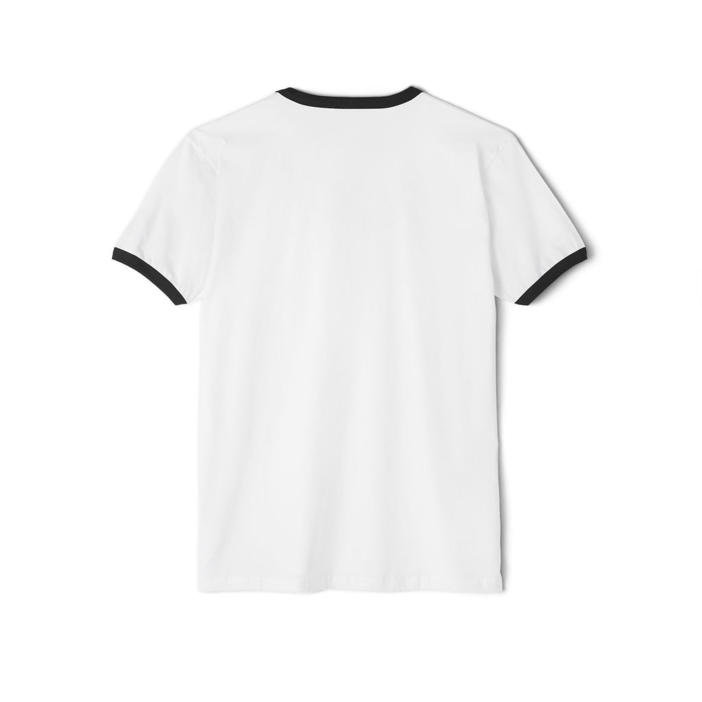 BASMWTV Logo Ringer Tee — "Real Life. Real Talk." Graphic T-Shirt